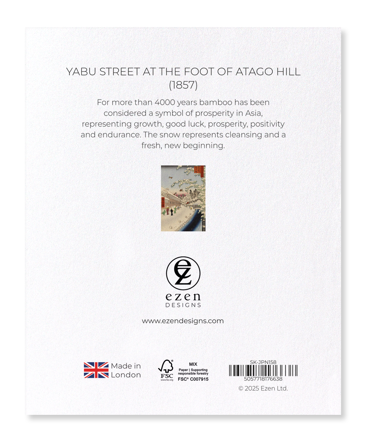 Ezen - Yabu Street at the foot of Atago Hill (1857) - Sticker Set