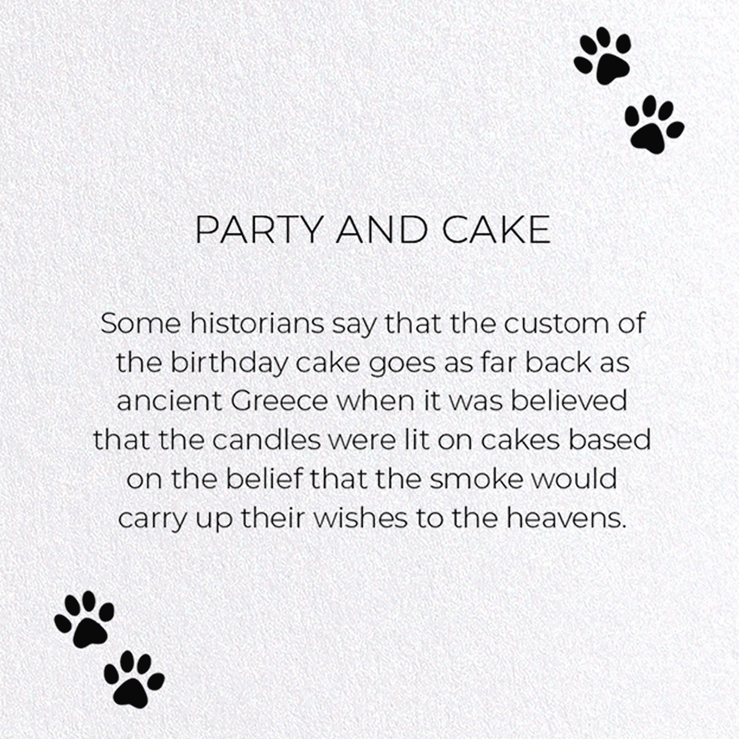 PARTY AND CAKE: Funny Animal Greeting Card