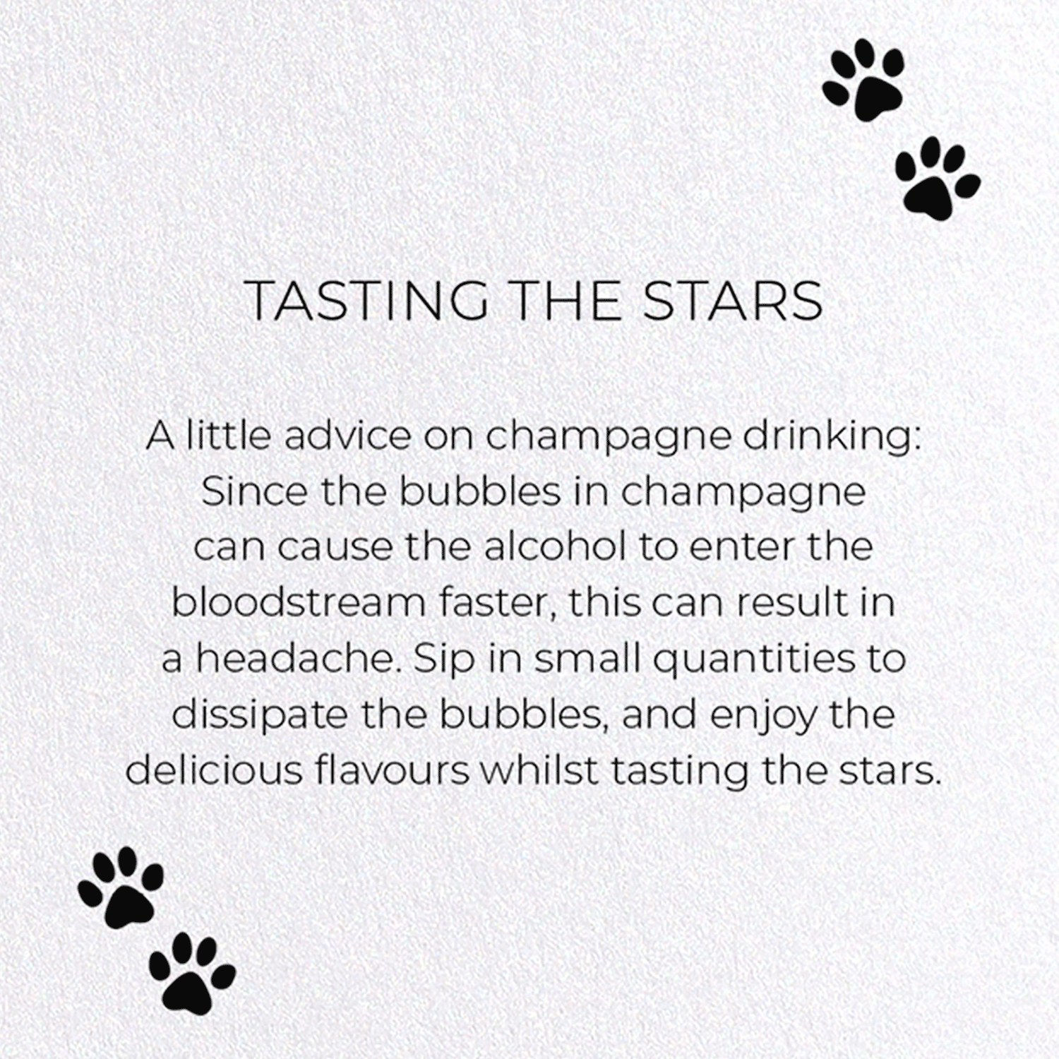 TASTING THE STARS: Funny Animal Greeting Card