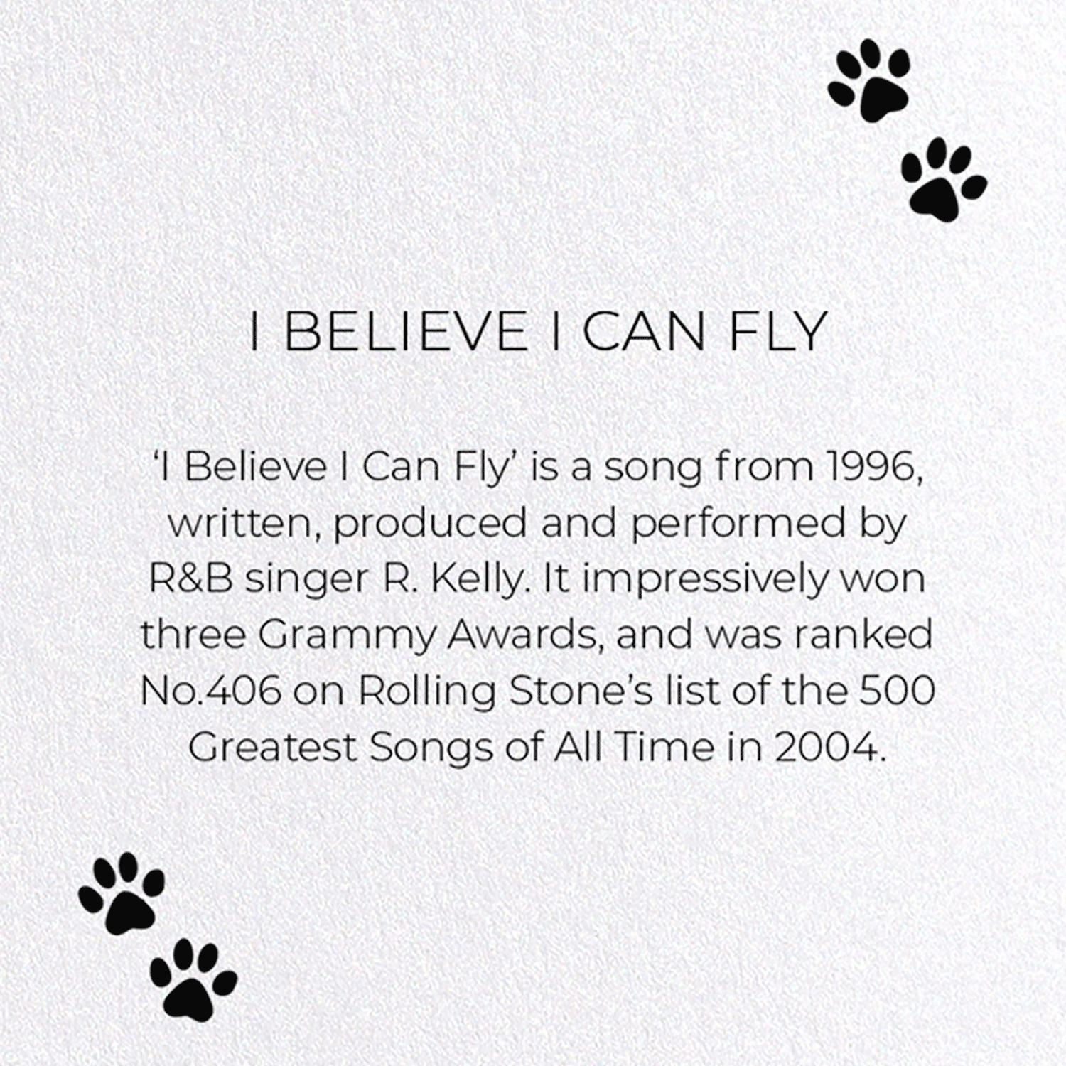 I BELIEVE I CAN FLY: Funny Animal Greeting Card
