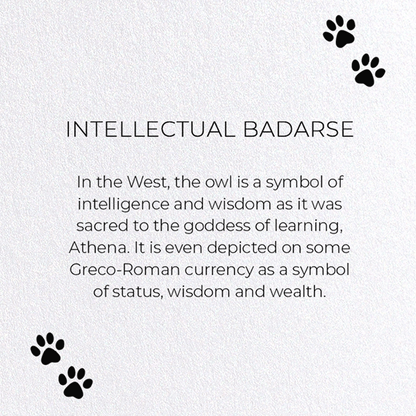 INTELLECTUAL BADARSE: Funny Animal Greeting Card
