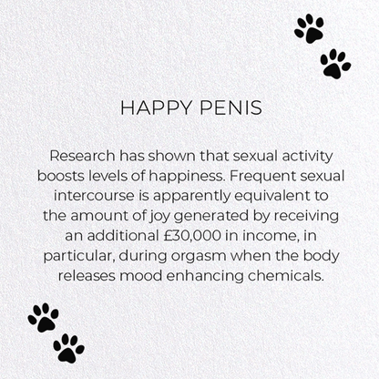 HAPPY PENIS: Funny Animal Greeting Card