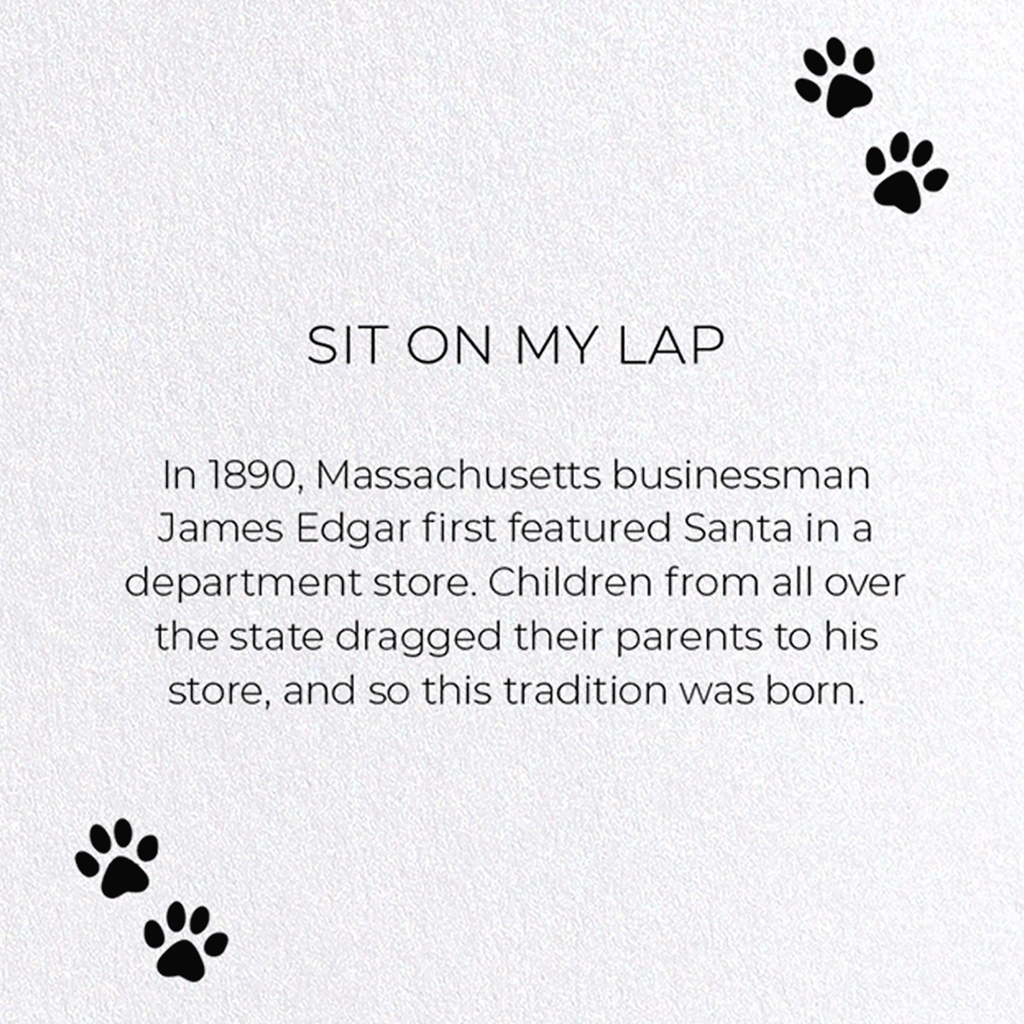 SIT ON MY LAP: Funny Animal Greeting Card