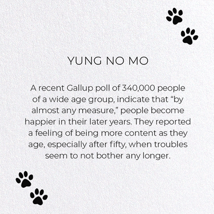 YUNG NO MO : Funny Animal Greeting Card