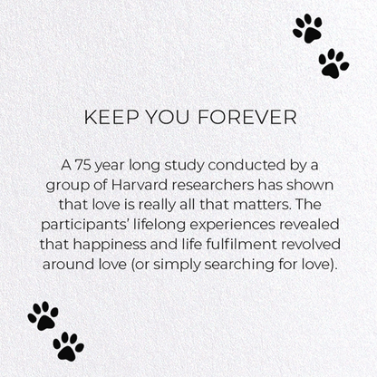 KEEP YOU FOREVER: Funny Animal Greeting Card