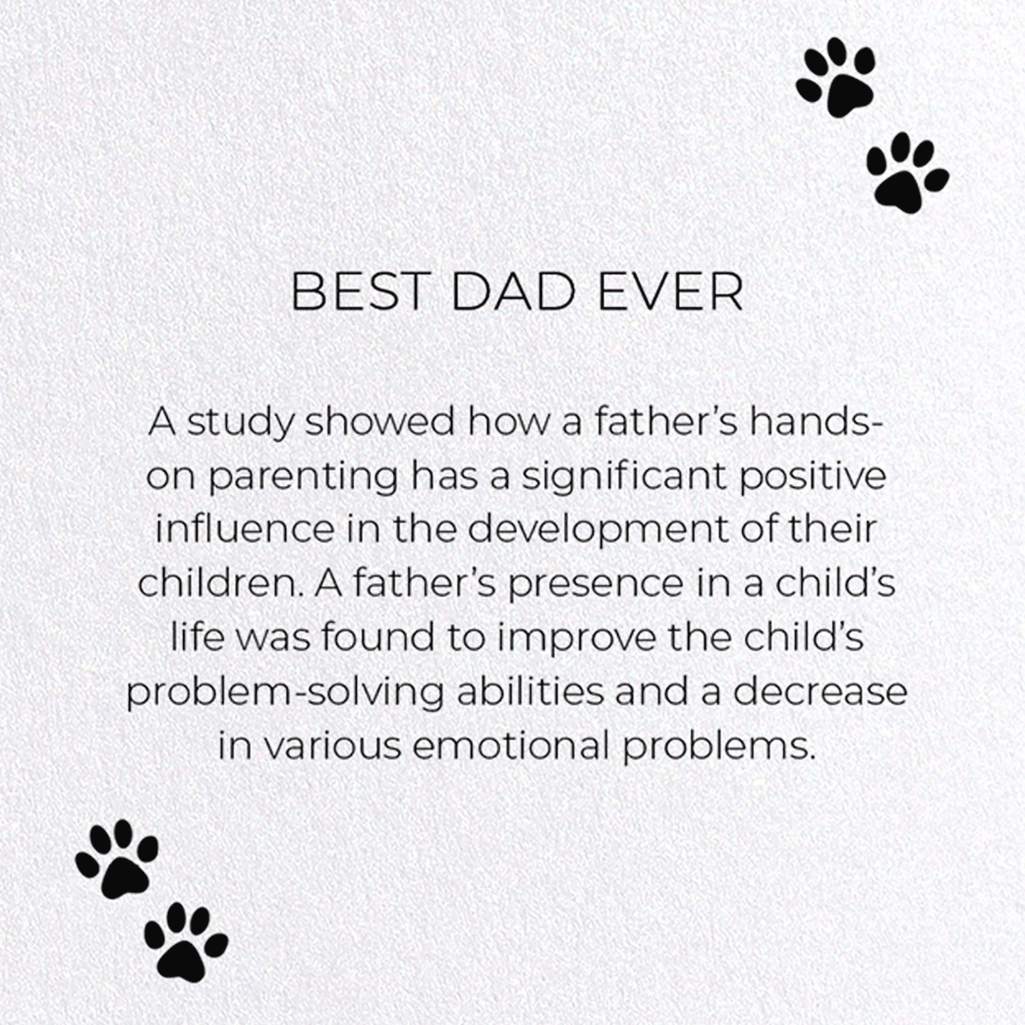 BEST DAD EVER: Funny Animal Greeting Card