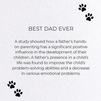 BEST DAD EVER: Funny Animal Greeting Card