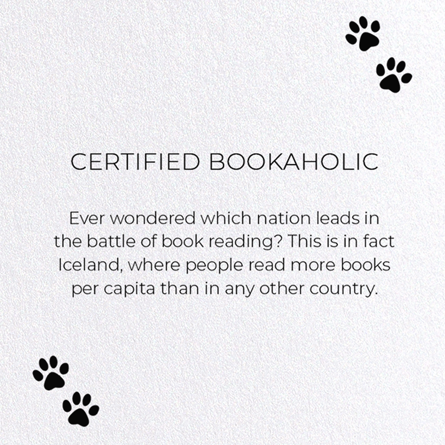 CERTIFIED BOOKAHOLIC: Funny Animal Greeting Card