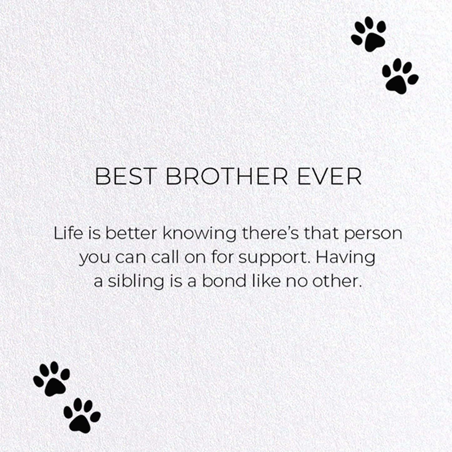 BEST BROTHER EVER: Funny Animal Greeting Card