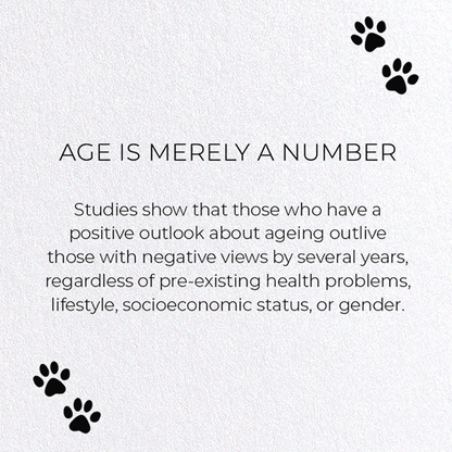 AGE IS MERELY A NUMBER: Funny Animal Greeting Card