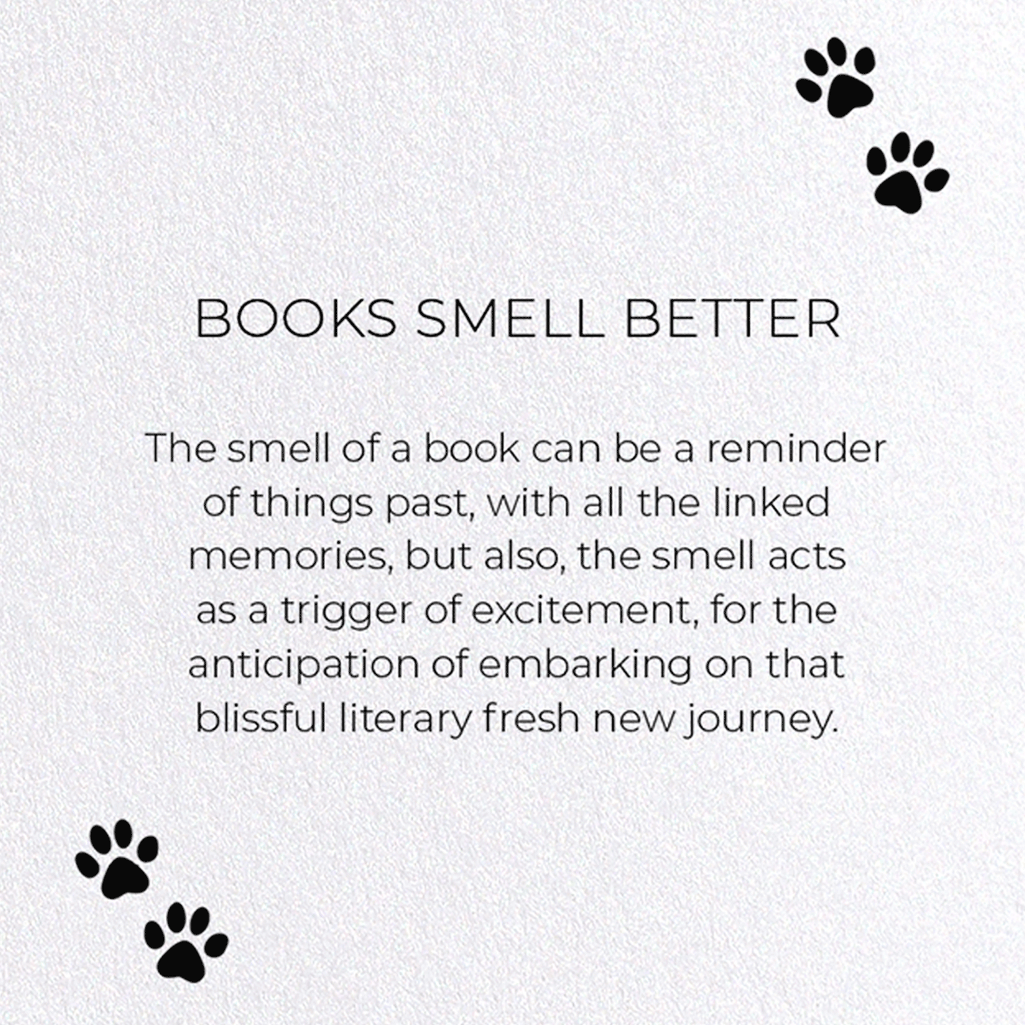 BOOKS SMELL BETTER: Funny Animal Greeting Card