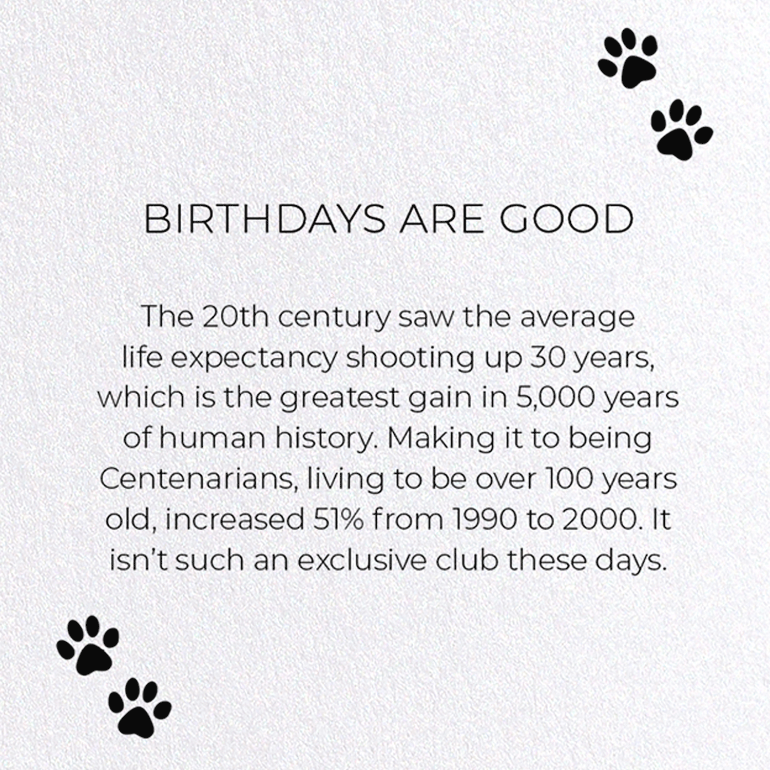 BIRTHDAYS ARE GOOD: Funny Animal Greeting Card