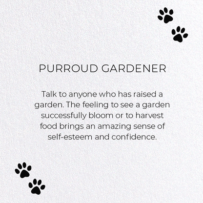 PURROUD GARDENER: Funny Animal Greeting Card