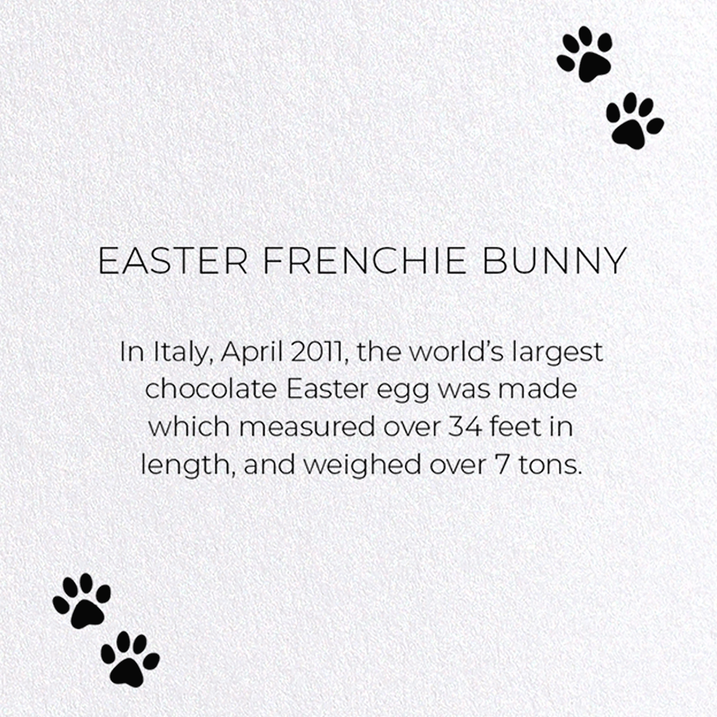 EASTER FRENCHIE BUNNY: Funny Animal Greeting Card