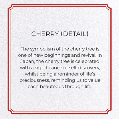 CHERRY: Botanical Greeting Card