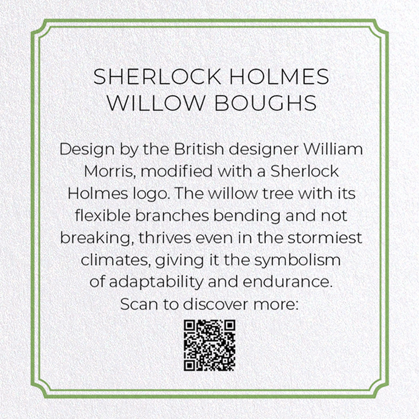 SHERLOCK HOLMES WILLOW BOUGHS: Bespoke Greeting Card