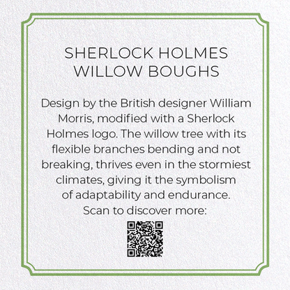 SHERLOCK HOLMES WILLOW BOUGHS: Bespoke Greeting Card