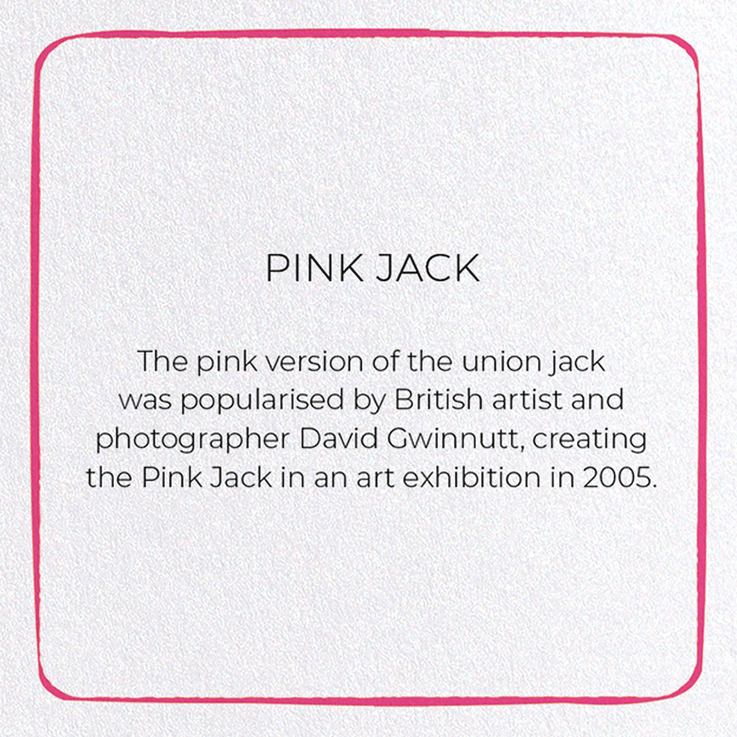 PINK JACK: Colourblock Greeting Card