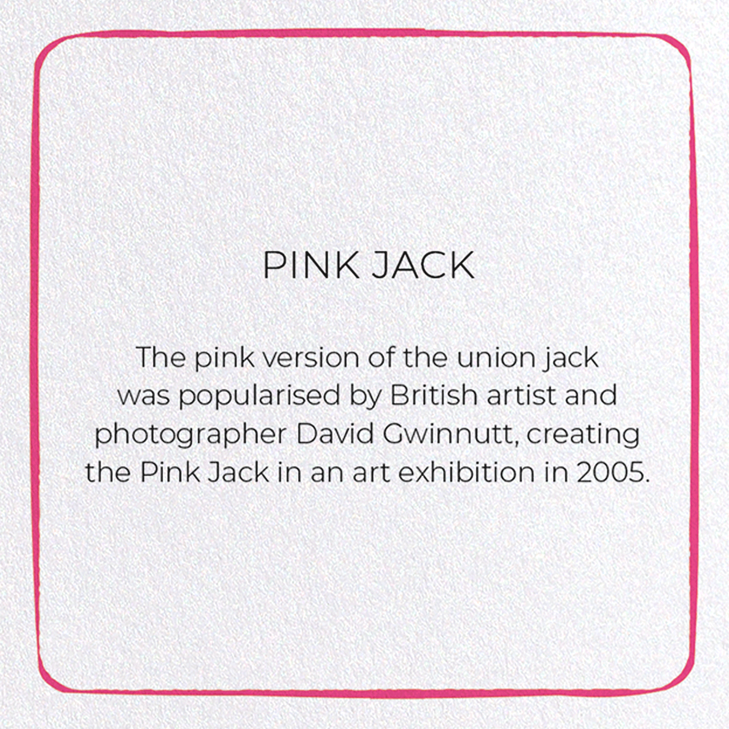 PINK JACK: Colourblock Greeting Card