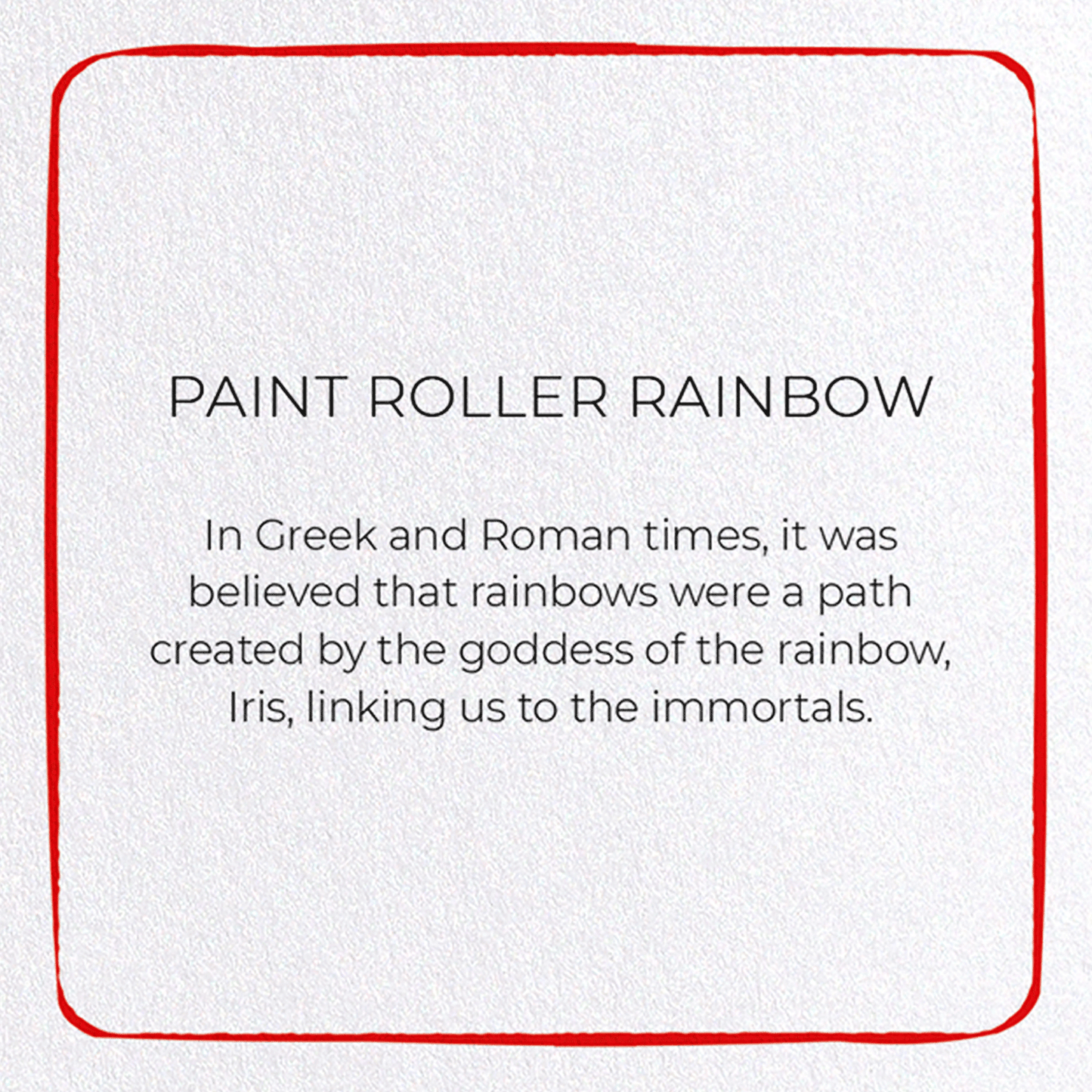 PAINT ROLLER RAINBOW: Colourblock Greeting Card