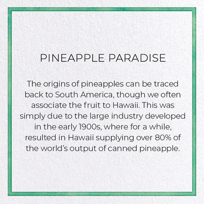 PINEAPPLE PARADISE: Painting Greeting Card