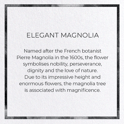 ELEGANT MAGNOLIA: Painting Greeting Card