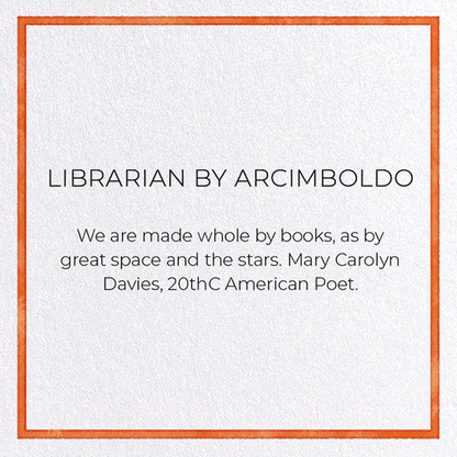 LIBRARIAN BY ARCIMBOLDO: Painting Greeting Card