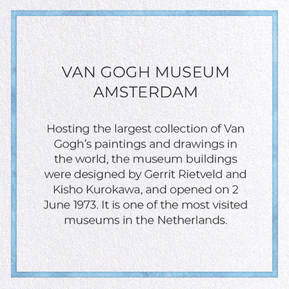 VAN GOGH MUSEUM AMSTERDAM: Painting Greeting Card