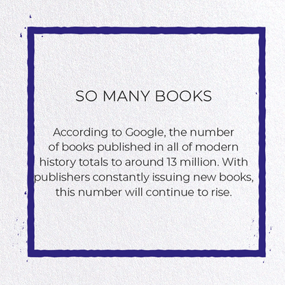 SO MANY BOOKS: Painting Greeting Card