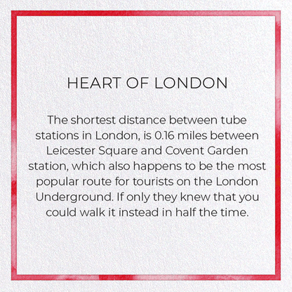 HEART OF LONDON: Watercolour Greeting Card