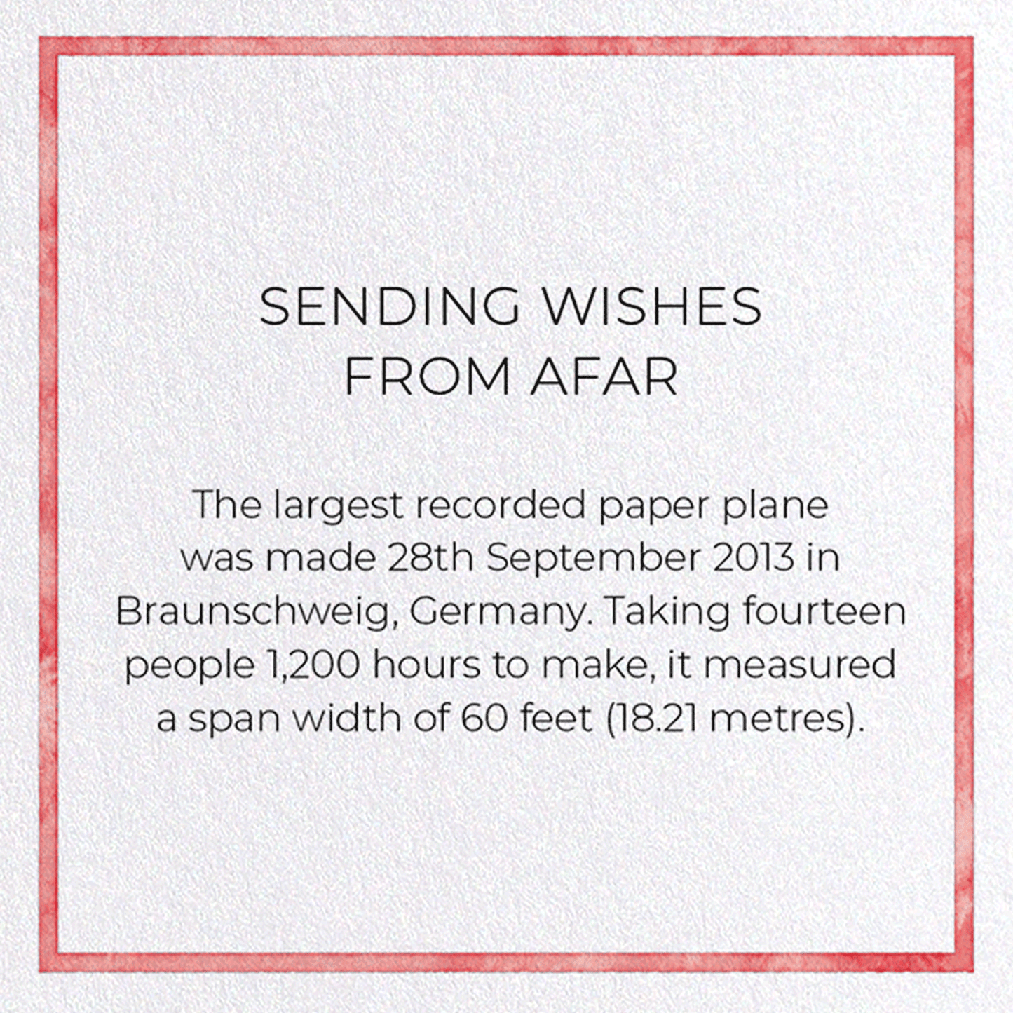 SENDING WISHES FROM AFAR: Watercolour Greeting Card