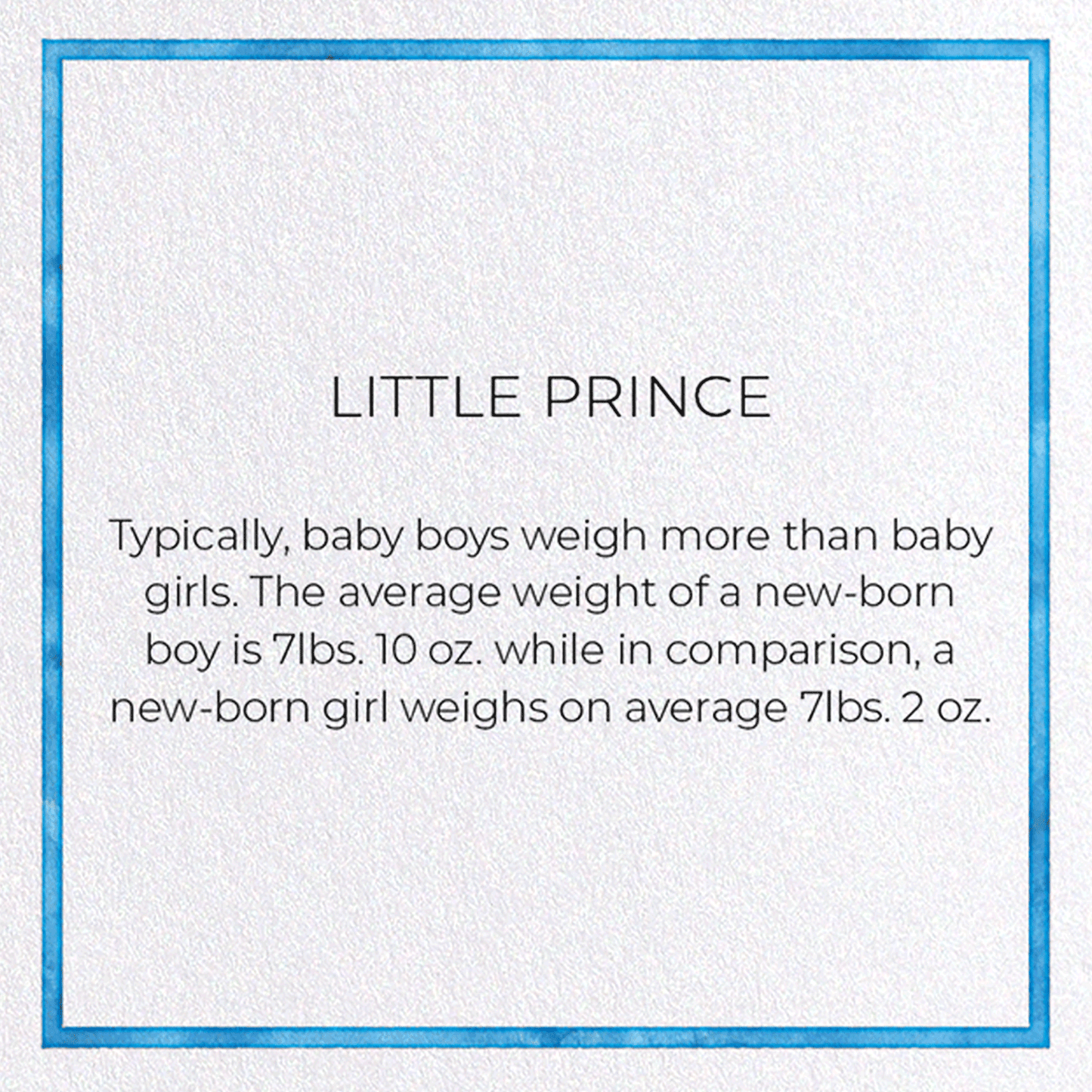 LITTLE PRINCE: Watercolour Greeting Card