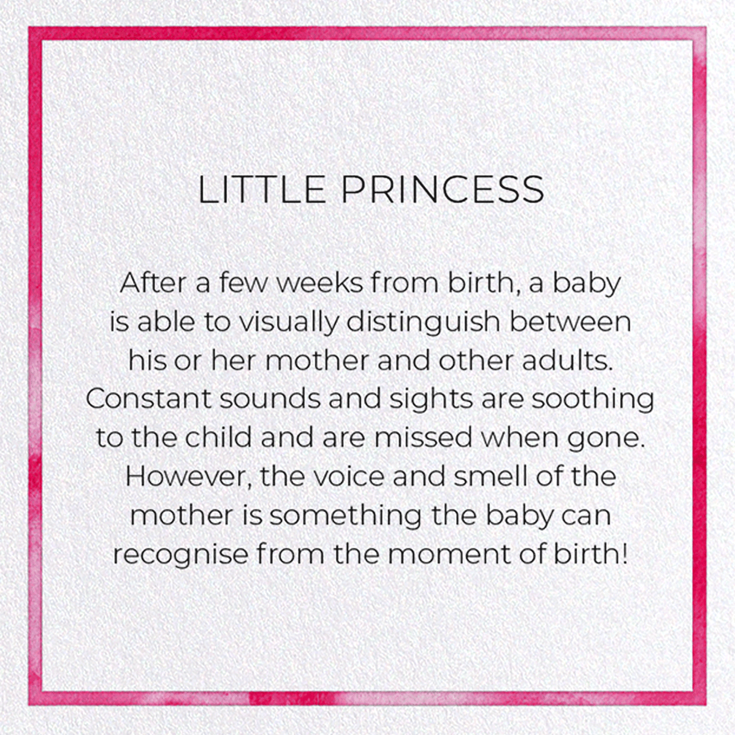 LITTLE PRINCESS: Watercolour Greeting Card