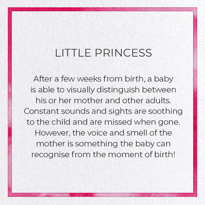 LITTLE PRINCESS: Watercolour Greeting Card