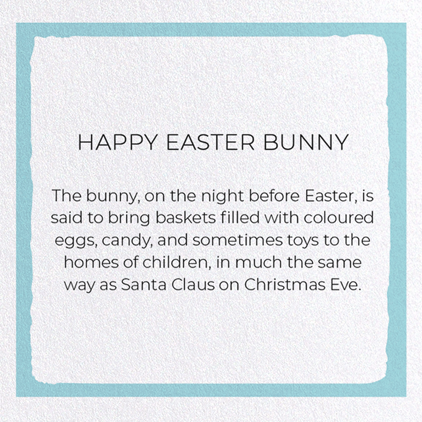 HAPPY EASTER BUNNY: Painting Greeting Card