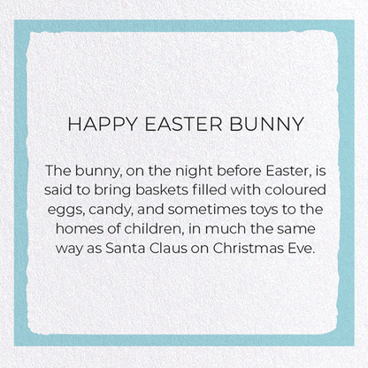 HAPPY EASTER BUNNY: Painting Greeting Card