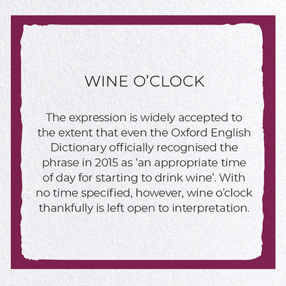 WINE O'CLOCK: Painting Greeting Card