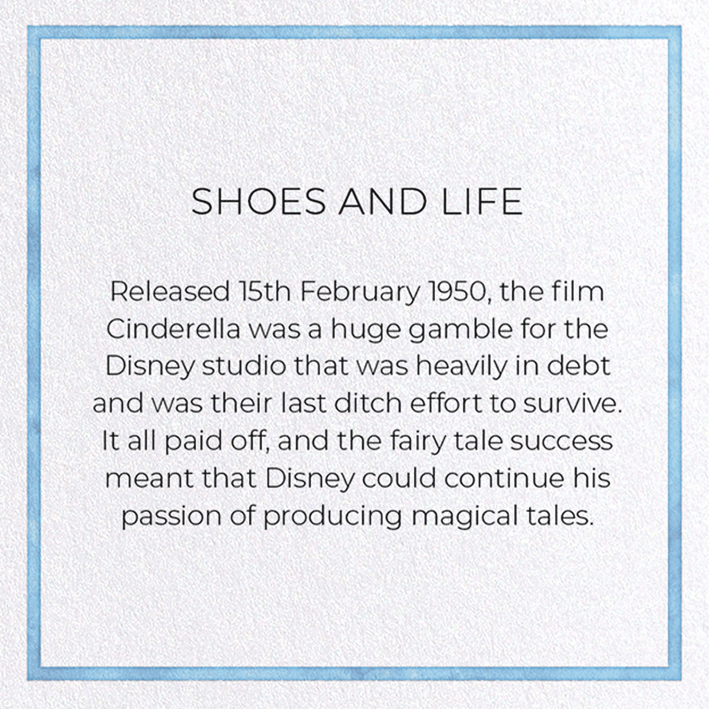 SHOES AND LIFE: Watercolour Greeting Card