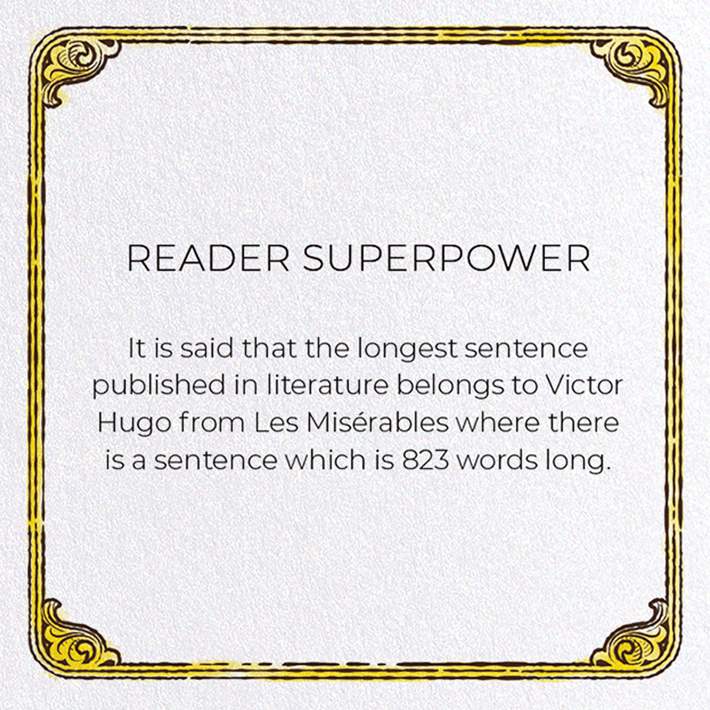 READER SUPERPOWER: Victorian Greeting Card