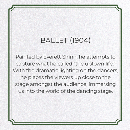 BALLET (1904): Painting Greeting Card