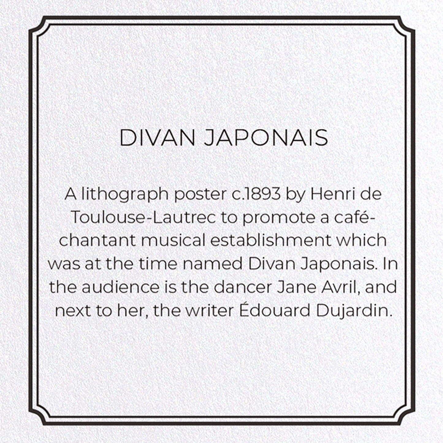 DIVAN JAPONAIS: Painting Greeting Card