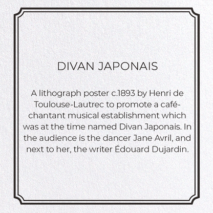 DIVAN JAPONAIS: Painting Greeting Card