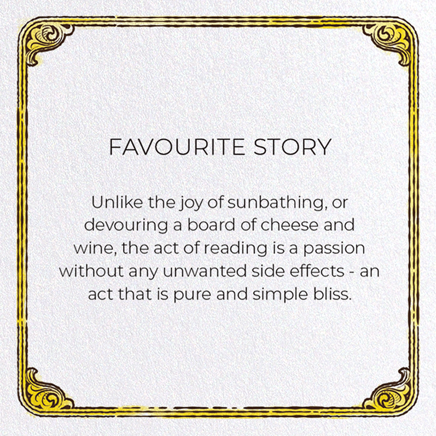 FAVOURITE STORY: Victorian Greeting Card