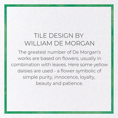 TILE DESIGN BY WILLIAM DE MORGAN: Pattern Greeting Card