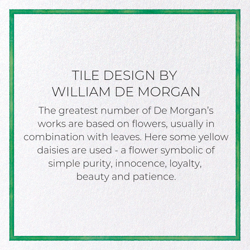 TILE DESIGN BY WILLIAM DE MORGAN: Pattern Greeting Card