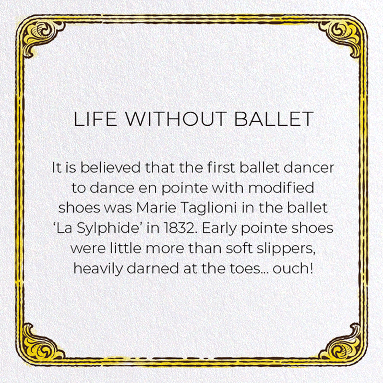 LIFE WITHOUT BALLET: Victorian Greeting Card