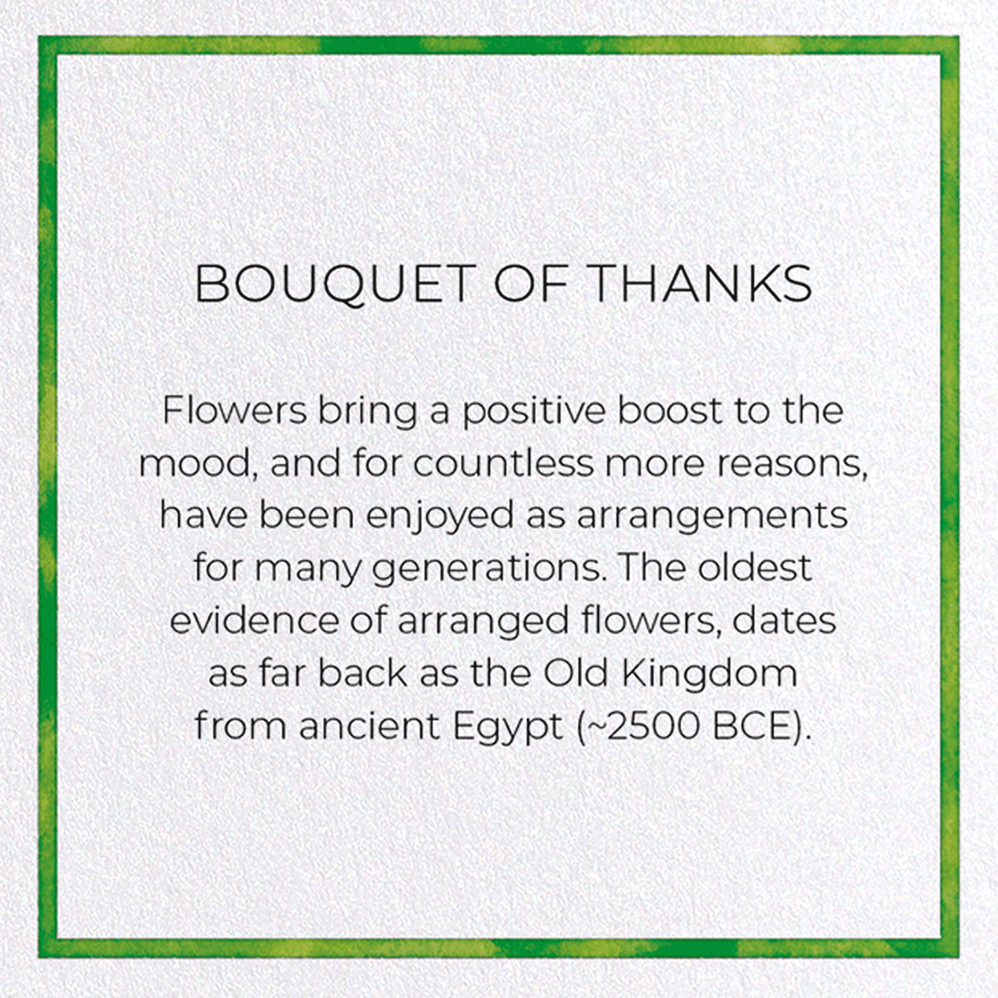 BOUQUET OF THANKS: Watercolour Greeting Card
