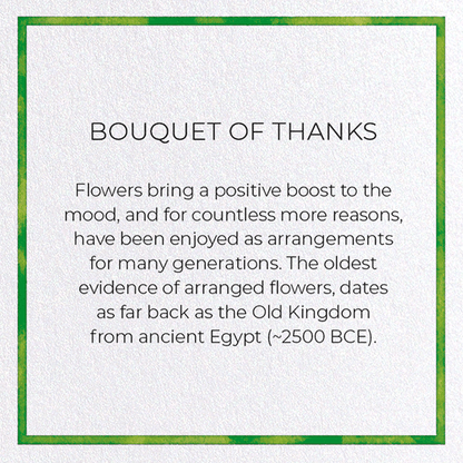 BOUQUET OF THANKS: Watercolour Greeting Card