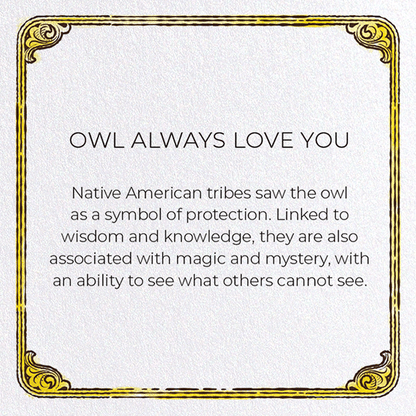 OWL ALWAYS LOVE YOU: Victorian Greeting Card