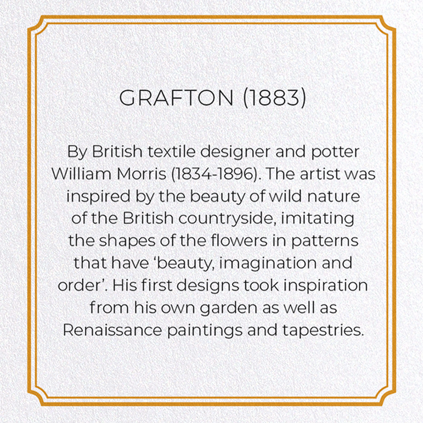 GRAFTON (1883): Pattern Greeting Card